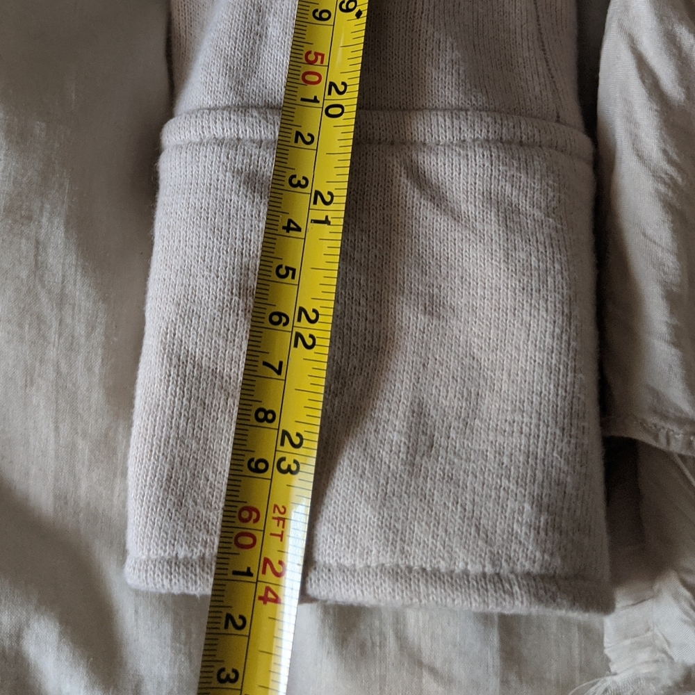 Free People Layered Ruffle Military Jacket Sz 8 - Picture 8 of 11